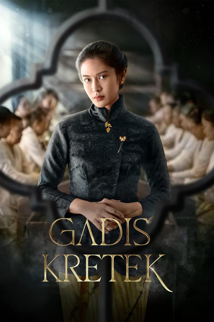 Das Filmplakat für „Gadis Kretek“ zeigt eine Frau in traditioneller Kleidung.