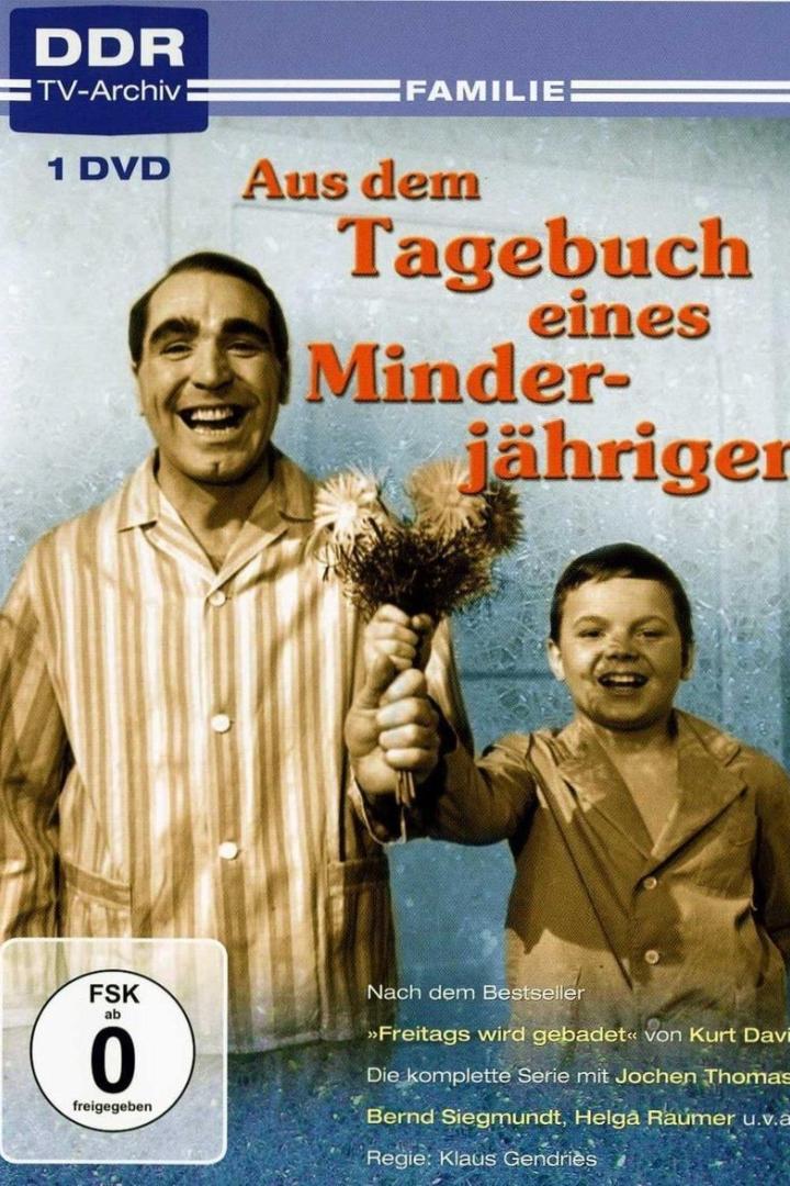 DVD-Cover von „Aus dem Tagebuch eines Minderjährigen“ mit zwei lachenden Schauspielern.