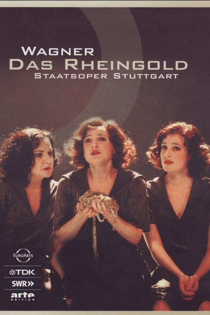 Cover der DVD „Das Rheingold“ der Staatsoper Stuttgart mit drei Frauen.
