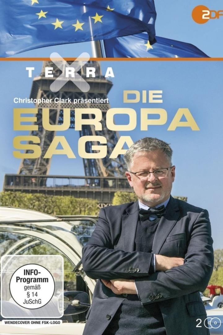 Das Cover der Terra-Dokumentation „Die Europa-Saga“ mit Christopher Clark vor dem Eiffelturm.