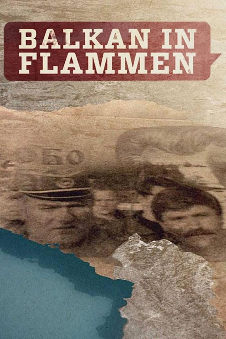 Das Cover des Buches „Balkan in Flammen“ zeigt historische Porträts vor einer zerstörten Landschaft.