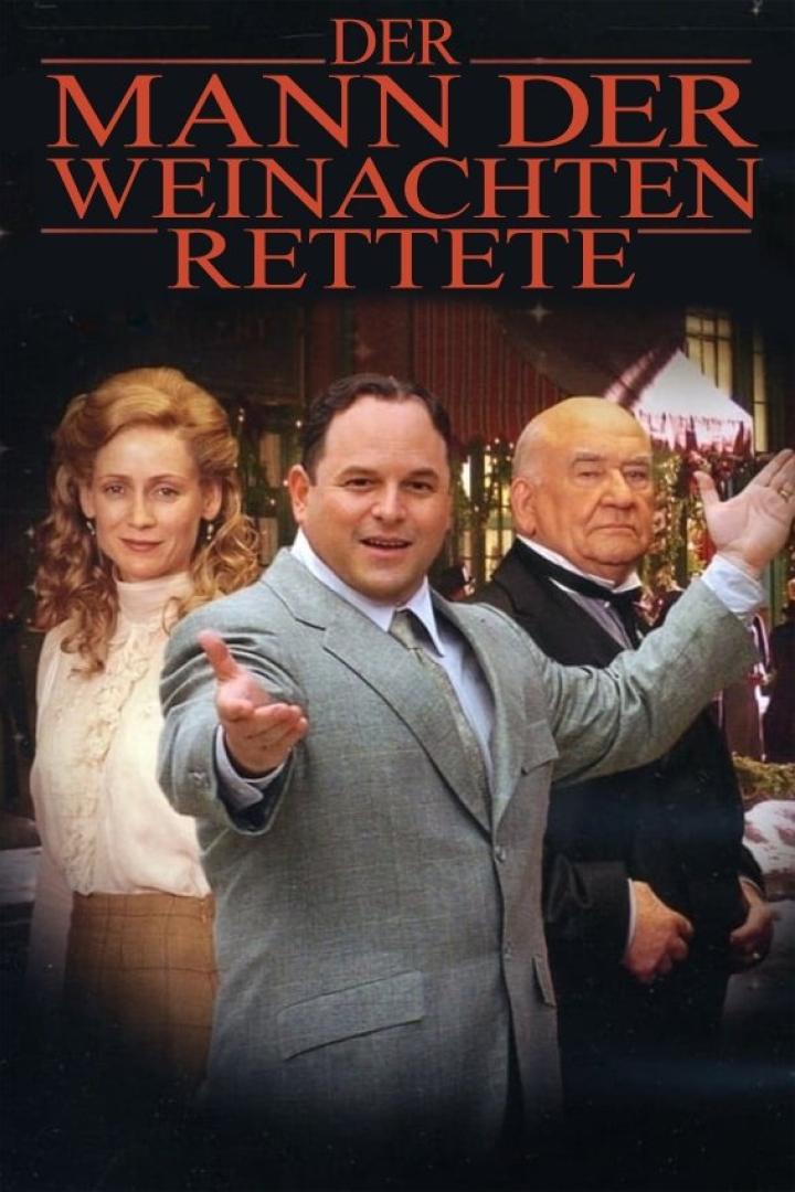 Das Filmplakat für „Der Mann der Weihnachten rettete“ mit George Costanza in der Hauptrolle.