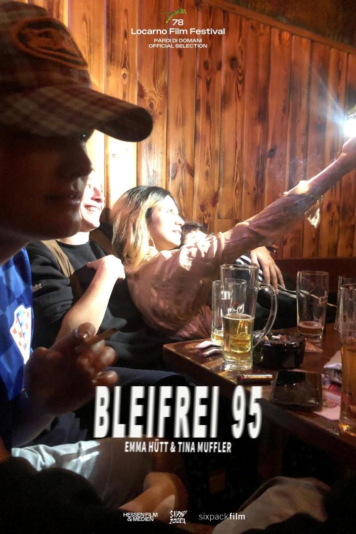 Das Filmplakat für „Bleifrei 95“ von Emma Hütt und Tina Muffler, gezeigt beim Locarno Film Festival.