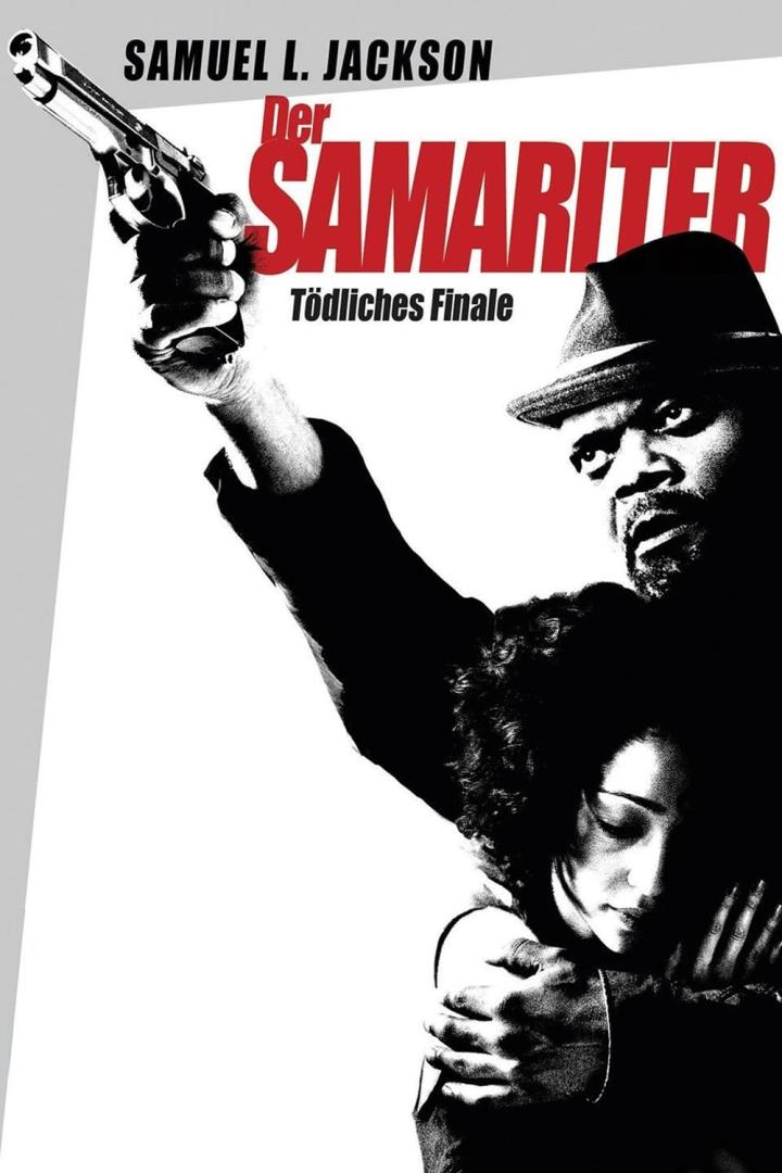 Das Filmplakat für „Der Samariter: Tödliches Finale“ zeigt Samuel L. Jackson mit einer Waffe.