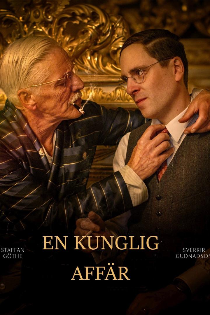 Staffan Göthe und Sverrir Gudnason im Film „En Kunglig Affär“.