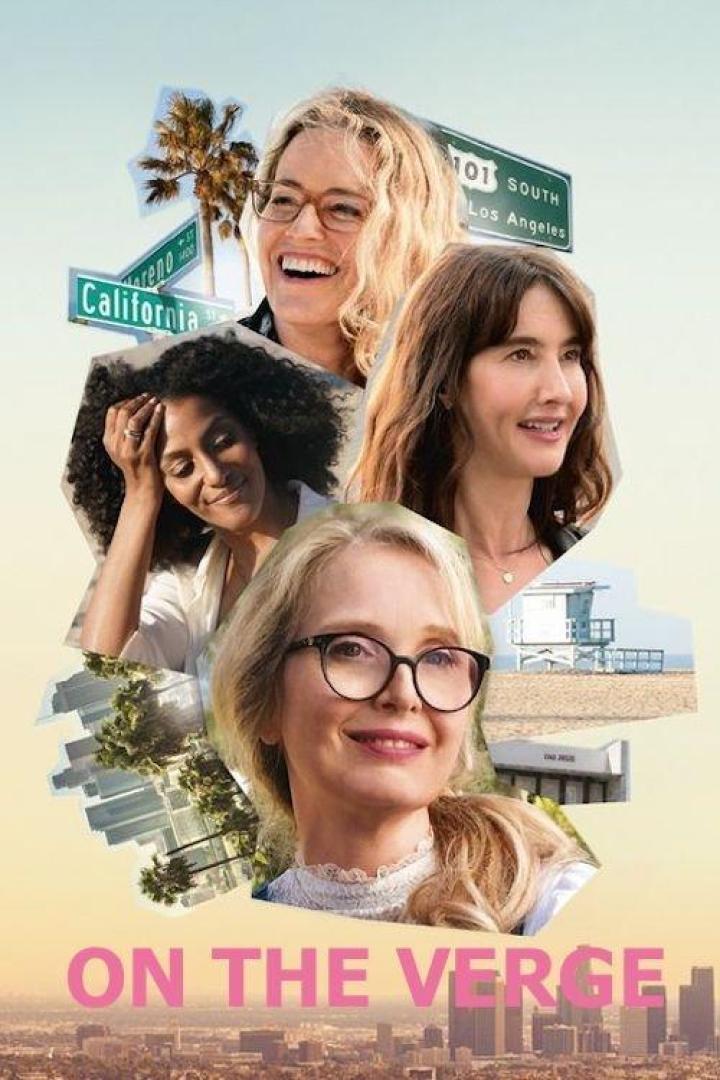 Das Poster der Serie „On the Verge“ zeigt vier Frauen vor dem Hintergrund von Los Angeles.