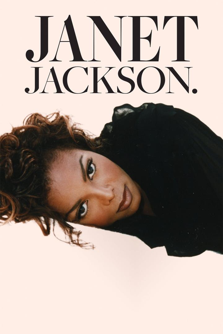Ein Porträt der Sängerin Janet Jackson, die auf einem hellen Untergrund liegt.