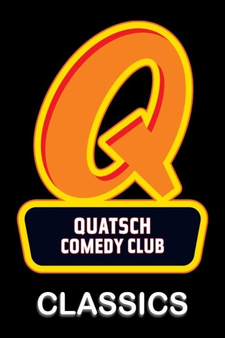 Das Logo des Quatsch Comedy Clubs Classics mit einem stilisierten, orangenen „Q“.