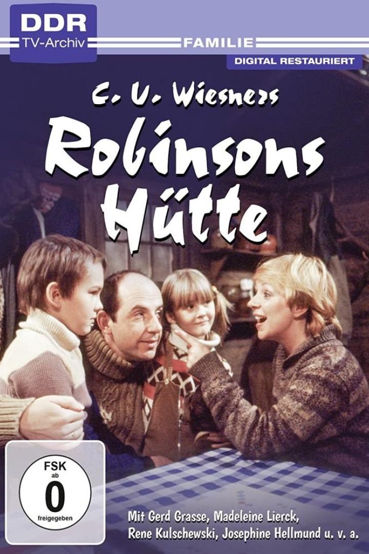 Das Cover des DDR-Films „Robinsons Hütte“ von C.U. Wiesner mit Gerd Grasse und Madeleine Lierck.
