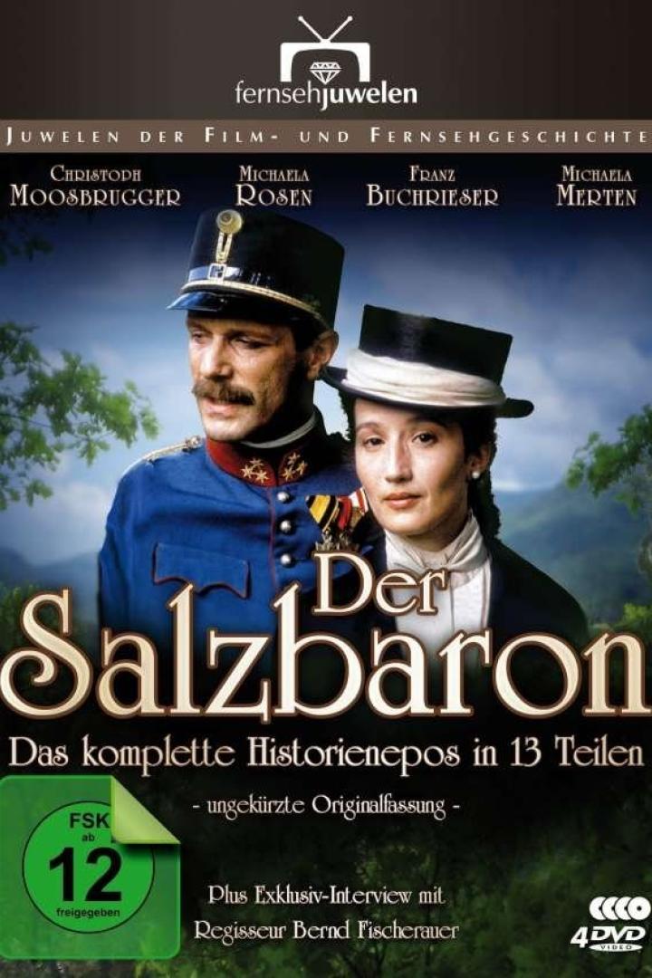 Das Cover des Films „Der Salzbaron“ mit Christoph Moosbrugger und Michaela Rosen.
