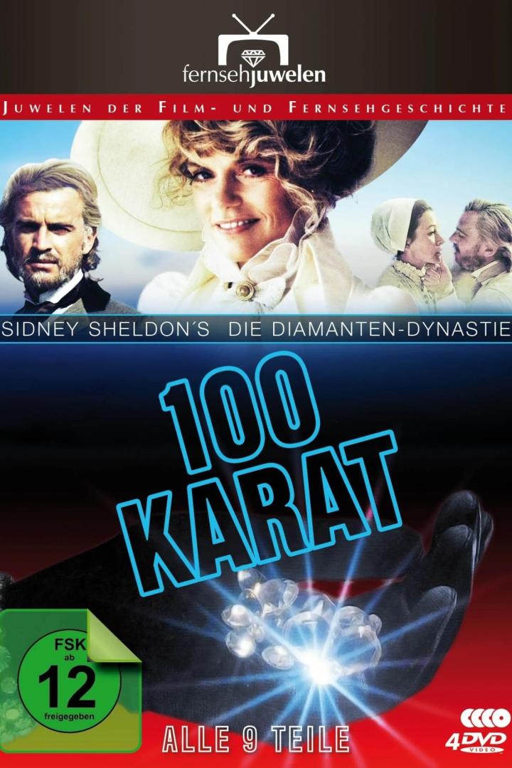 Das Cover der DVD „Sidney Sheldon's Die Diamanten-Dynastie: 100 Karat“.