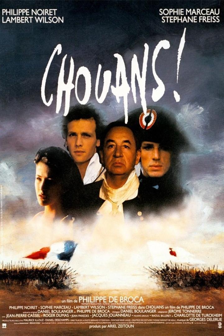Das Filmplakat für „Chouans!“ mit Philippe Noiret, Sophie Marceau und Lambert Wilson.