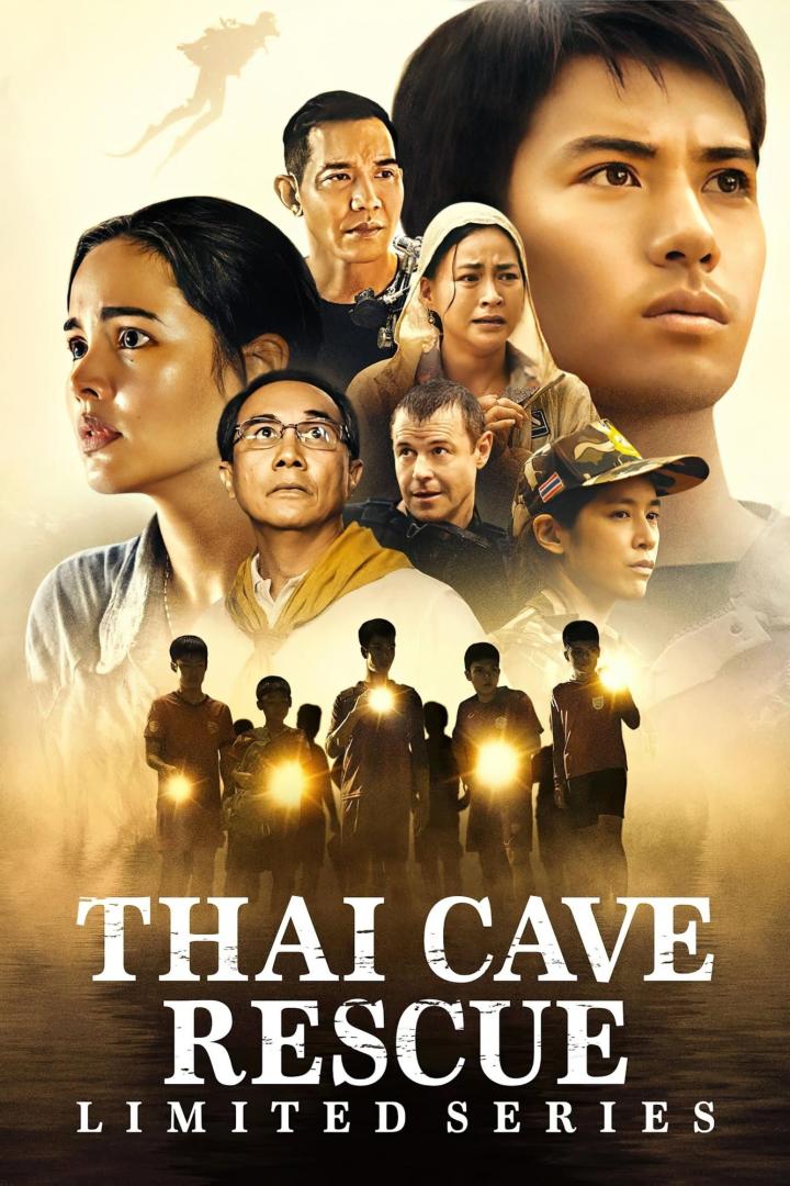 Das Filmplakat zur Miniserie „Thai Cave Rescue“ zeigt die thailändische Höhlenrettung.