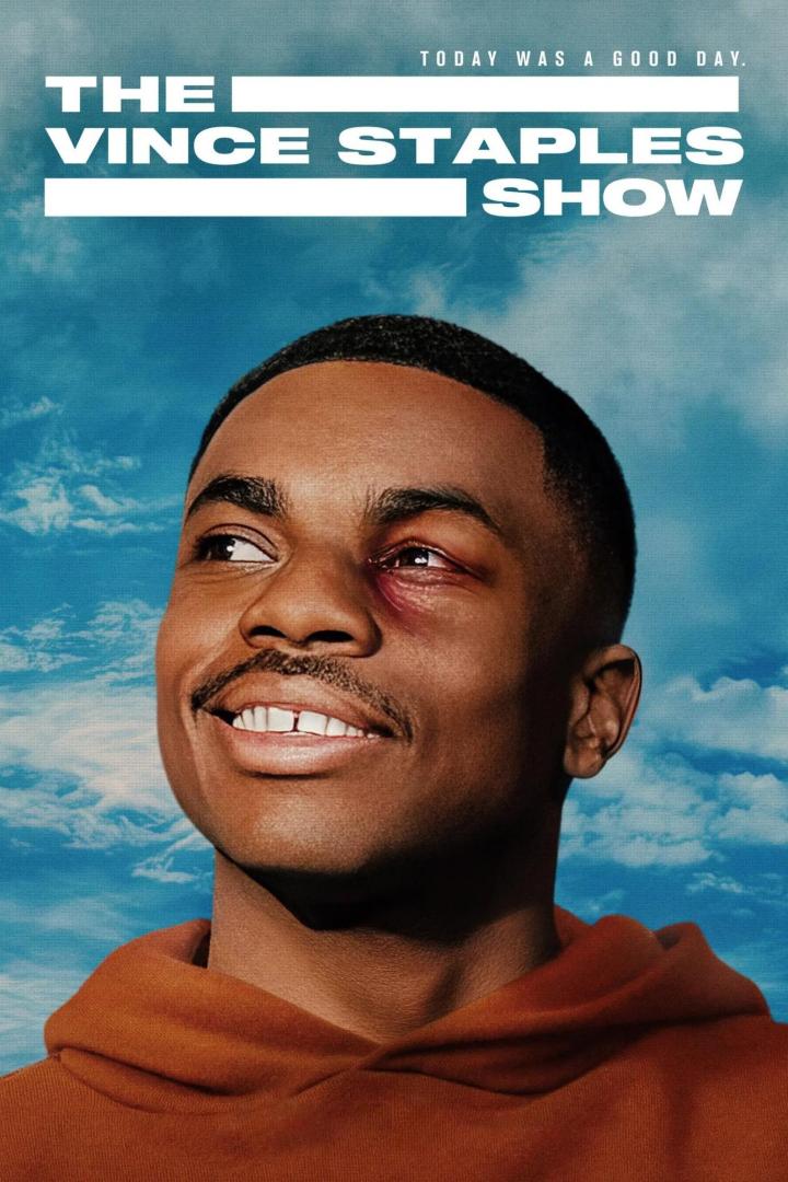Das Poster für „The Vince Staples Show“ zeigt Vince Staples mit einem Veilchen unter dem Auge.