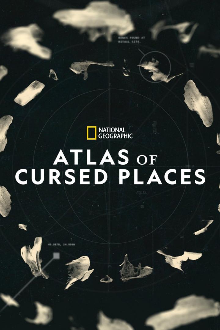 Das Cover des „Atlas of Cursed Places“ von National Geographic zeigt Knochen, die an einem rituellen Ort gefunden wurden.