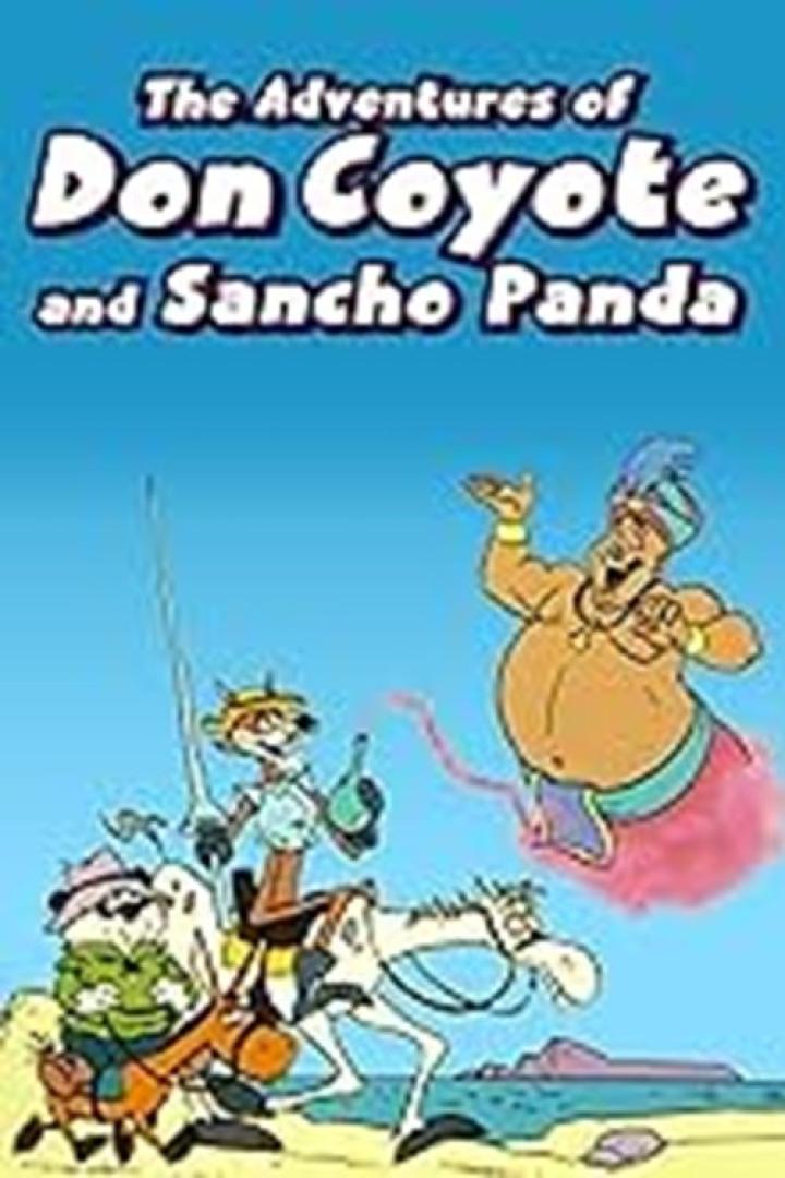 Szene aus der Zeichentrickserie „The Adventures of Don Coyote and Sancho Panda“.