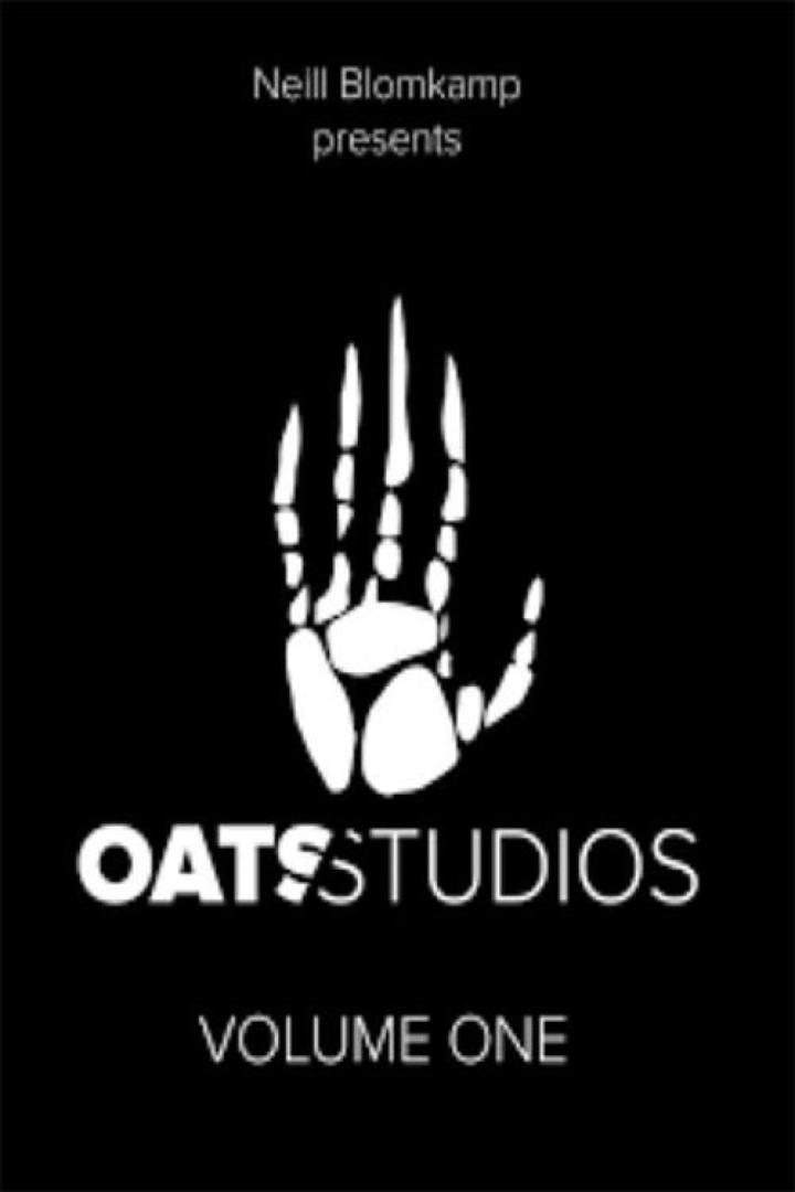 Das Cover von „Oats Studios Volume One“ von Neill Blomkamp zeigt eine stilisierte Hand.
