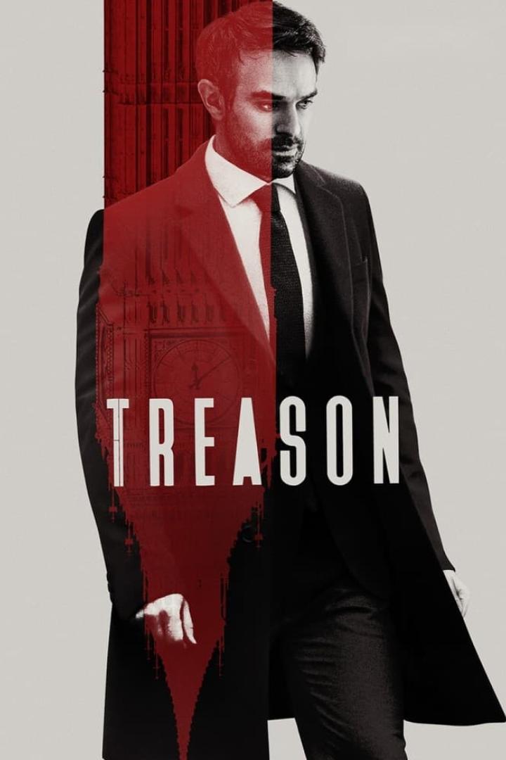 Das Filmplakat für „Treason“ zeigt einen Mann vor dem Hintergrund von Big Ben.