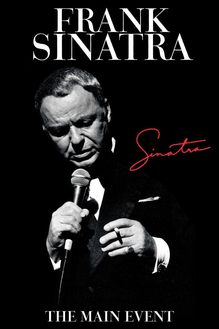 Frank Sinatra singt mit einem Mikrofon und hält eine Zigarre in der Hand.