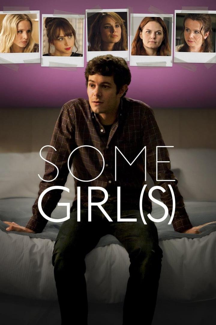 Das Filmplakat für „Some Girl(s)“ zeigt einen Mann vor Porträts von fünf Frauen.