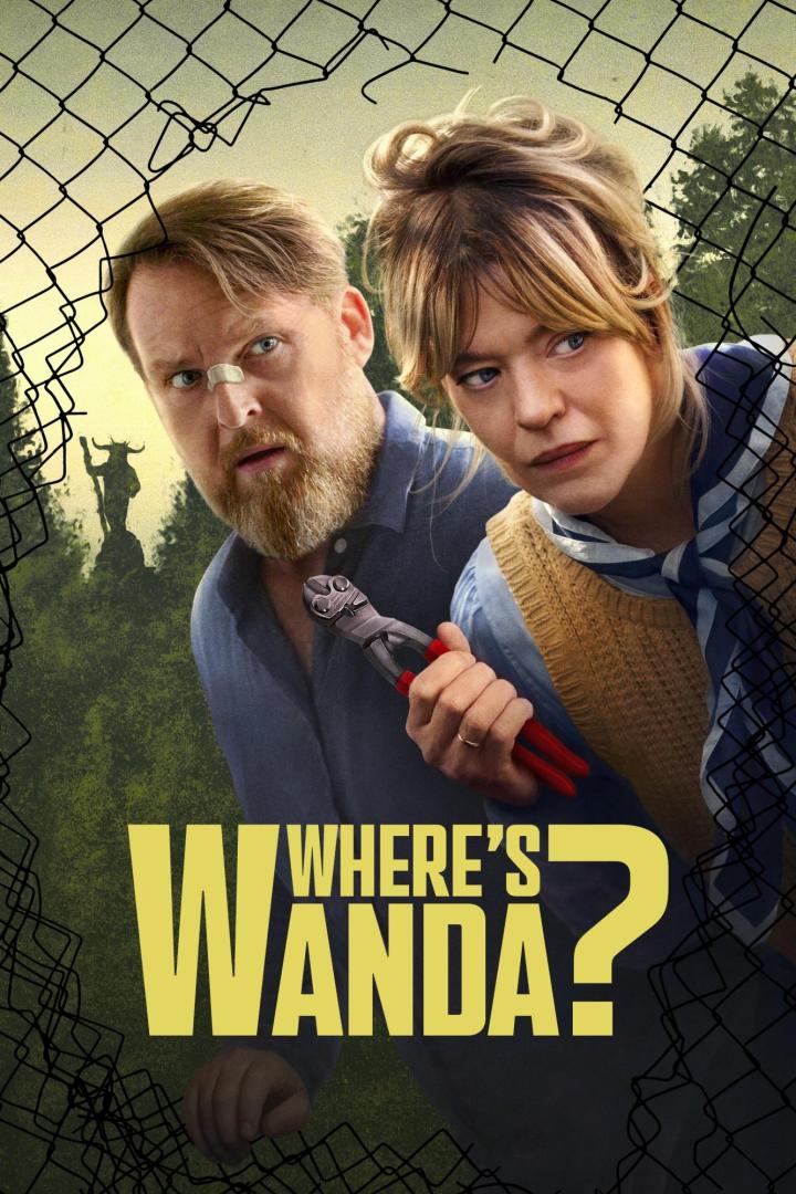 Das Filmplakat zu „Where's Wanda?“ zeigt ein Paar mit Bolzenschneider vor einem Zaun.