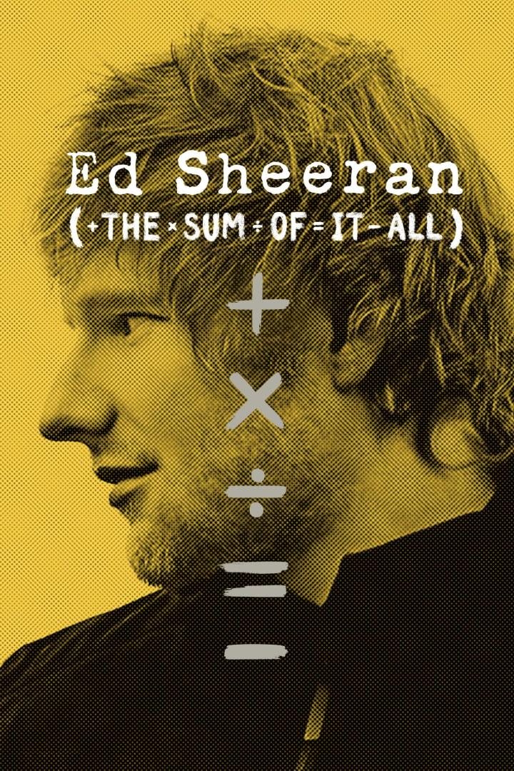 Das Cover von Ed Sheerans Album „+ – = ÷ x“ (The Sum of It All) mit einem Porträt des Sängers.