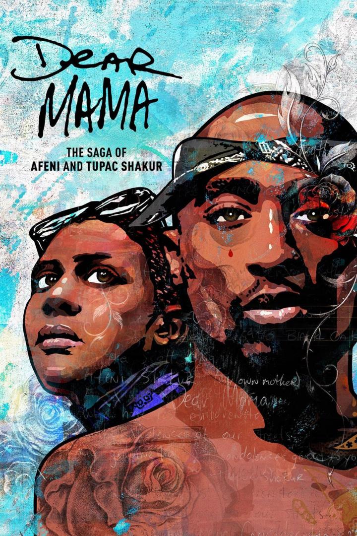 Das Poster zur Dokumentation „Dear Mama: The Saga of Afeni and Tupac Shakur“ zeigt die beiden Protagonisten.