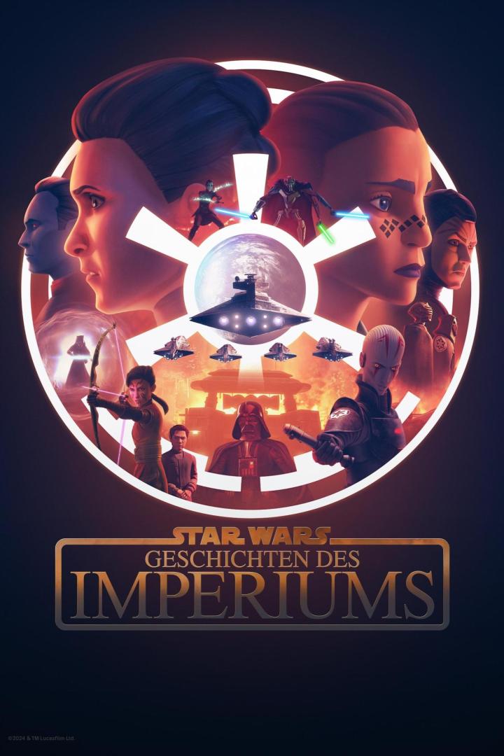 Das Poster für „Star Wars: Geschichten des Imperiums“ zeigt verschiedene Charaktere und Raumschiffe.