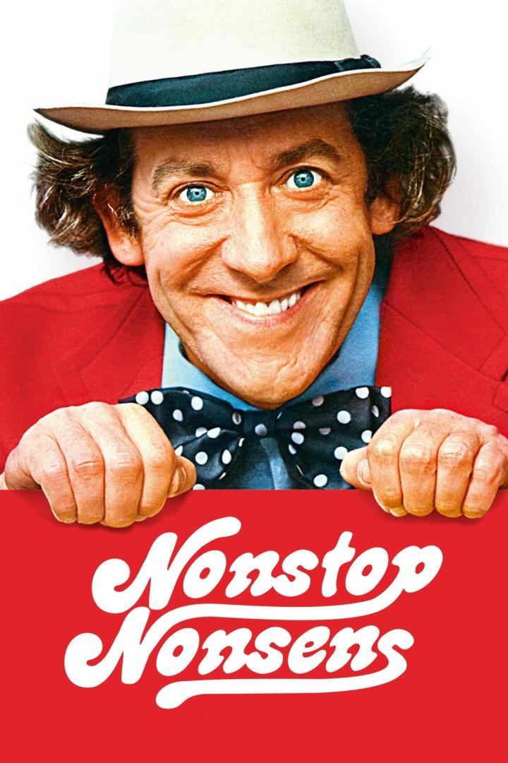 Cover des Films „Nonstop Nonsens“ mit Otto Waalkes im roten Jackett und Hut.