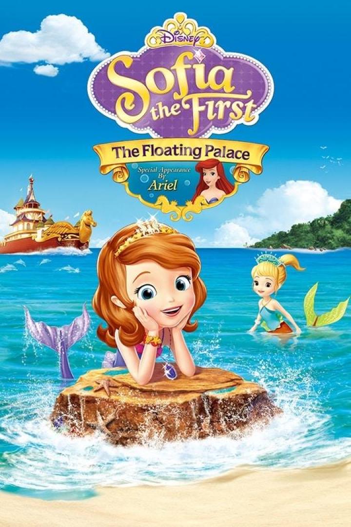 Das Filmplakat für „Sofia the First: The Floating Palace“ zeigt Sofia als Meerjungfrau.