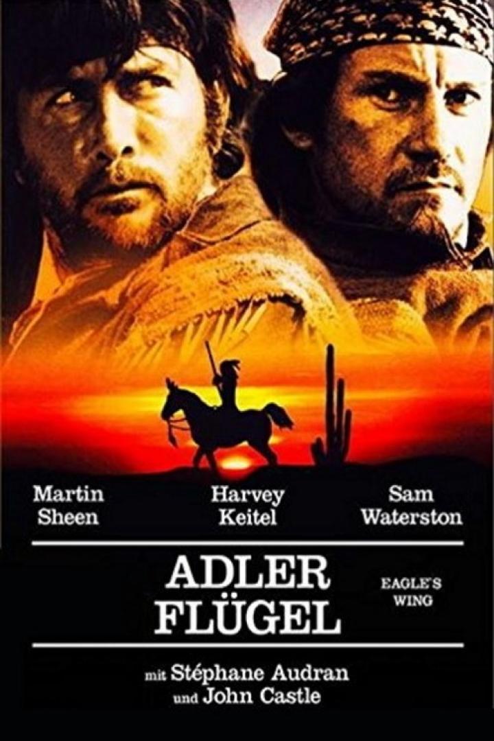 Das Filmplakat für „Adler Flügel“ mit Martin Sheen, Harvey Keitel und Sam Waterston.
