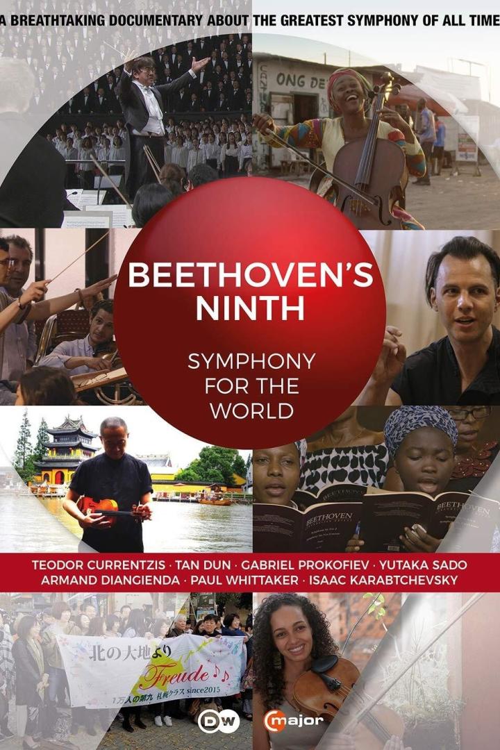 Das Cover der Dokumentation „Beethoven's Ninth: Symphony for the World“ zeigt Musiker aus aller Welt.