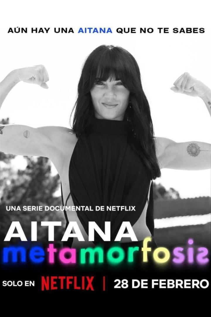 Das Werbeplakat für die Netflix-Dokumentarserie „Aitana: Metamorfosis“ mit der Sängerin Aitana.