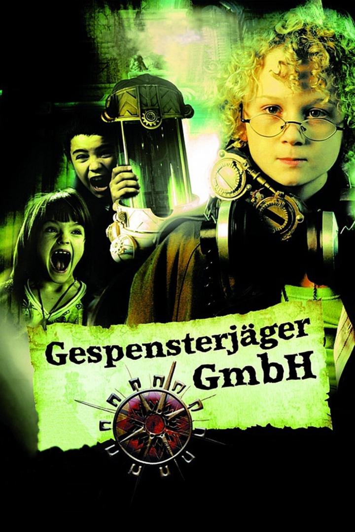 Das Filmplakat für „Gespensterjäger GmbH“ zeigt Kinder mit Geisterjäger-Ausrüstung.