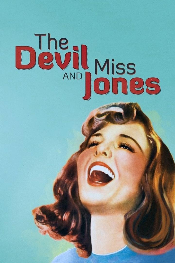 Das Filmplakat für „The Devil and Miss Jones“ zeigt eine lachende Frau.