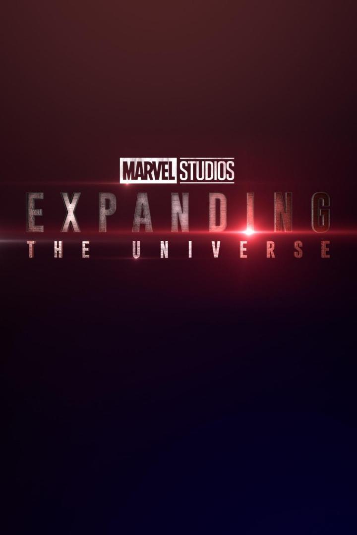 Das Logo von Marvel Studios prangt über dem Titel „Expanding the Universe“.