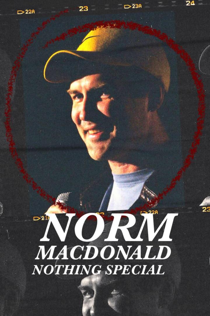 Das Poster für Norm Macdonalds „Nothing Special“ zeigt den Comedian mit gelber Kappe.