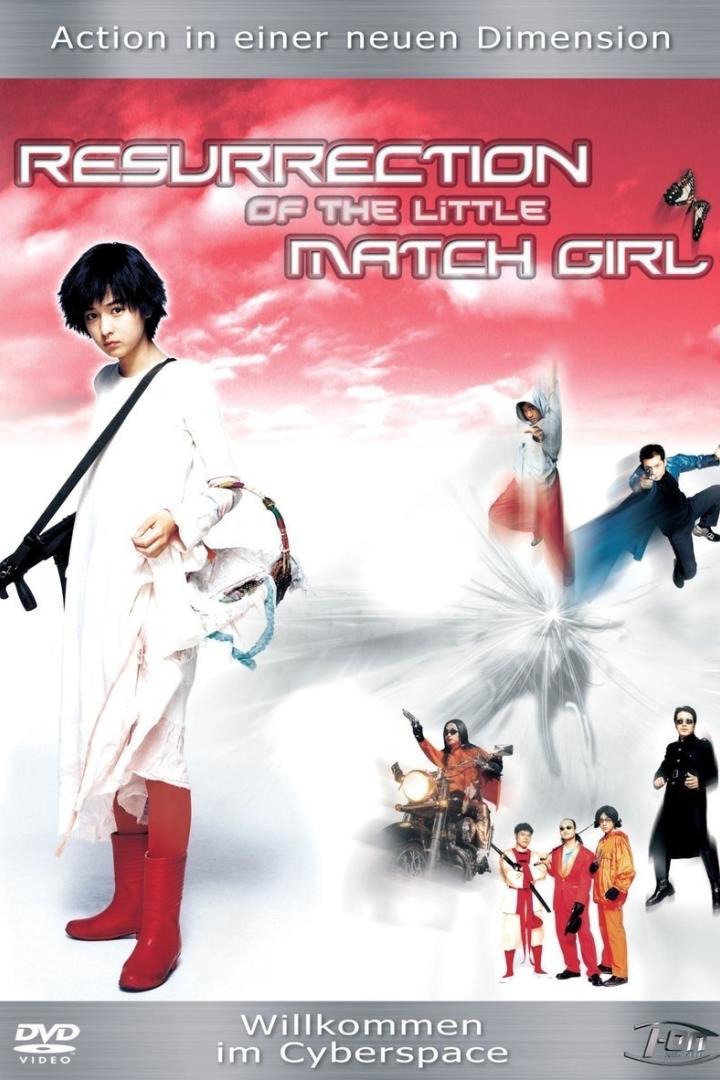 Das Filmplakat für „Resurrection of the Little Match Girl“ zeigt ein junges Mädchen mit einer Waffe.