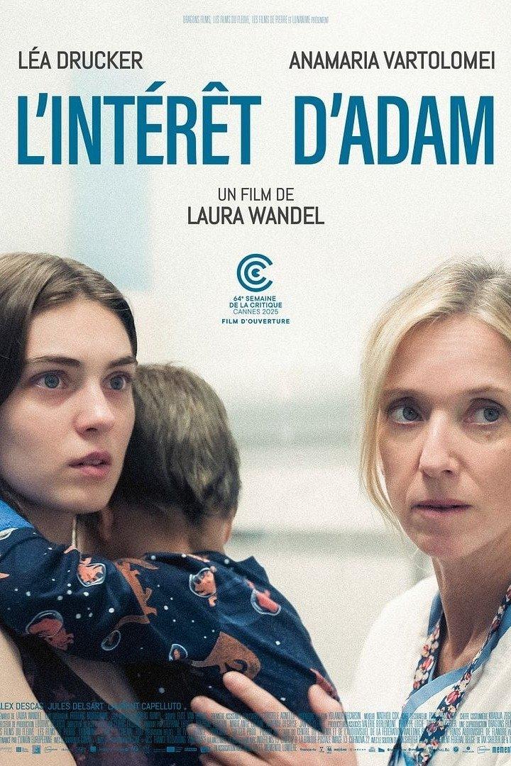 Das Filmplakat für „L'Intérêt d'Adam“ mit Léa Drucker und Anamaria Vartolomei.