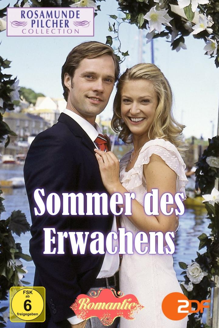 Das Cover des Films „Sommer des Erwachens“ mit einem Paar vor einer Küstenkulisse.