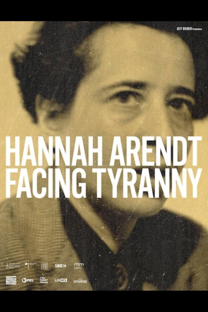 Das Filmplakat für „Hannah Arendt: Facing Tyranny“ zeigt ein Porträt von Hannah Arendt.