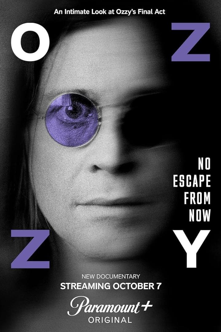 Das Filmplakat für „Ozzy Osbourne: No Escape From Now“ zeigt ein Porträt des Sängers.