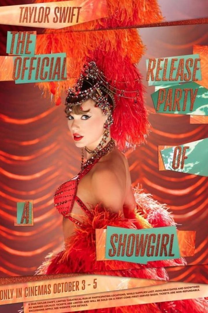 Taylor Swift als Showgirl kostümiert.