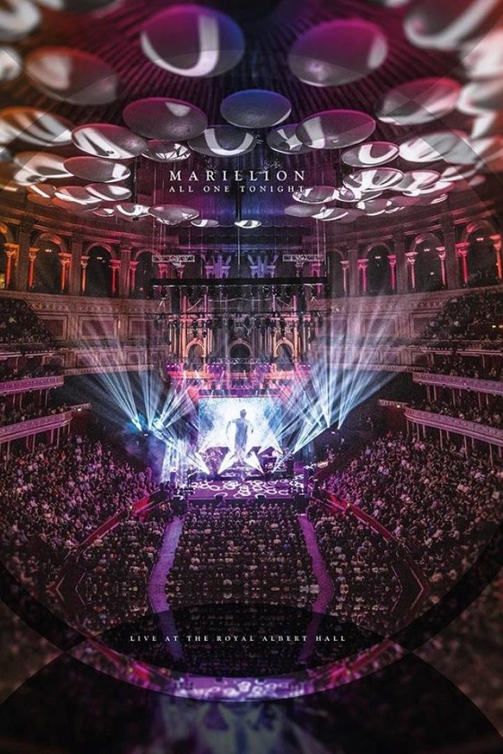 Das Konzert von Marillion in der Royal Albert Hall mit Lichteffekten und Publikum.
