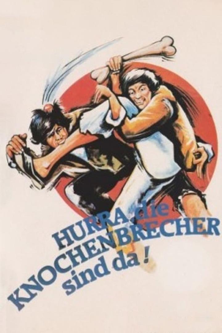 Zwei Männer kämpfen mit einem Knochen in einem Cartoon.