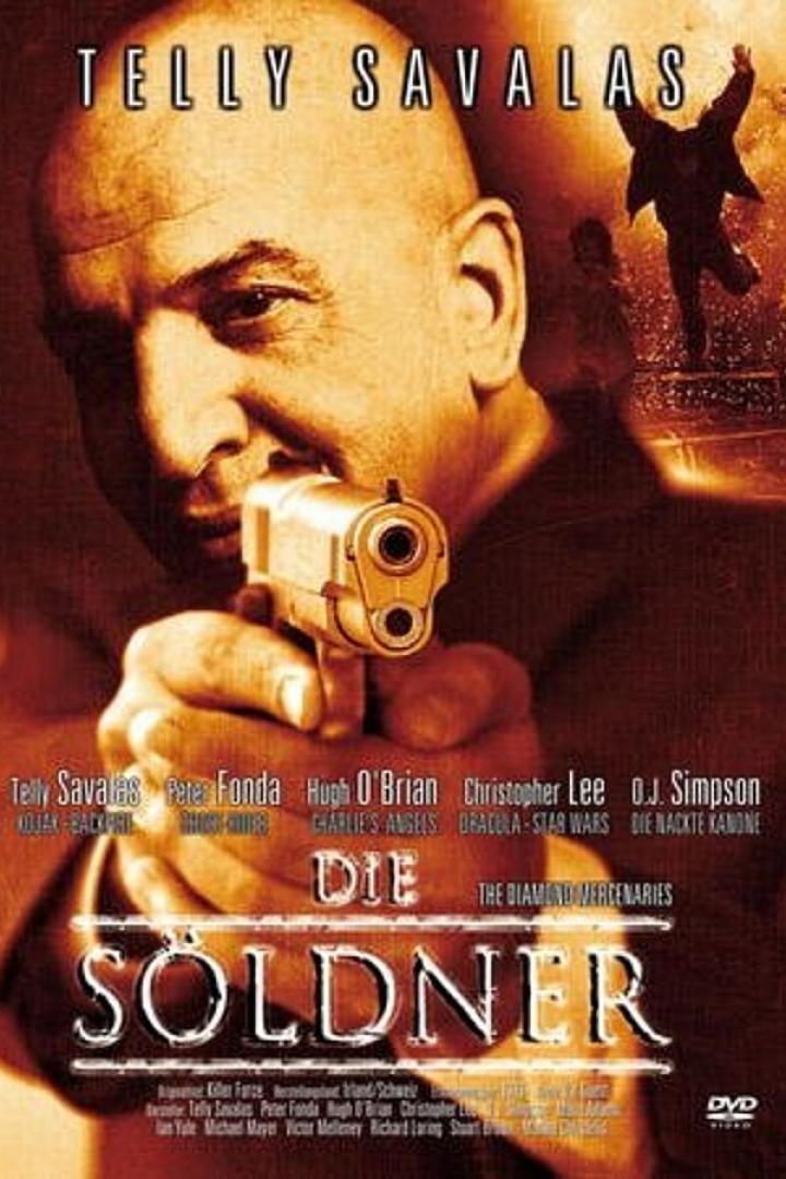 Das Filmplakat für „Die Söldner“ zeigt Telly Savalas mit einer Pistole.