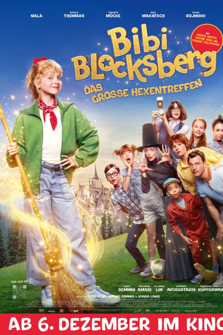 Bibi Blocksberg-Darstellerin und alle weiteren Hauptfiguren auf Filmplakat