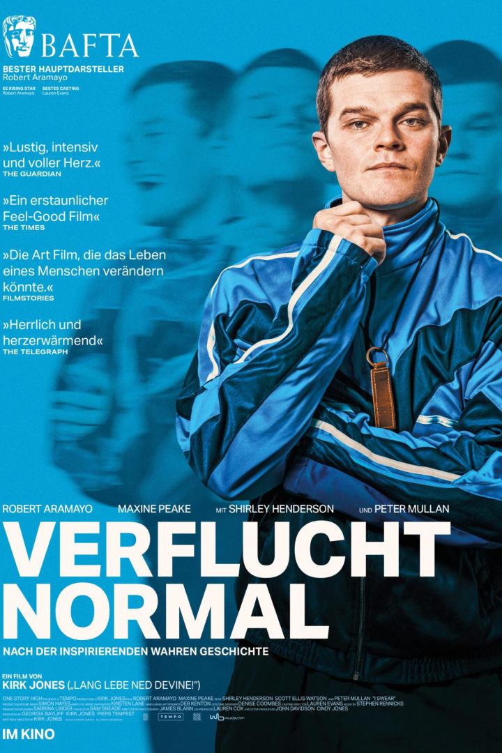 Junger Mann in nachdenklicher Pose auf Filmplakat