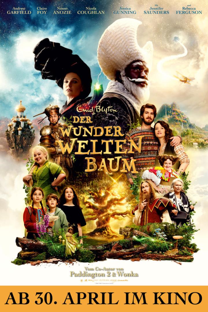 Allerlei fantastische und und kindliche Filmfiguren auf Plakat