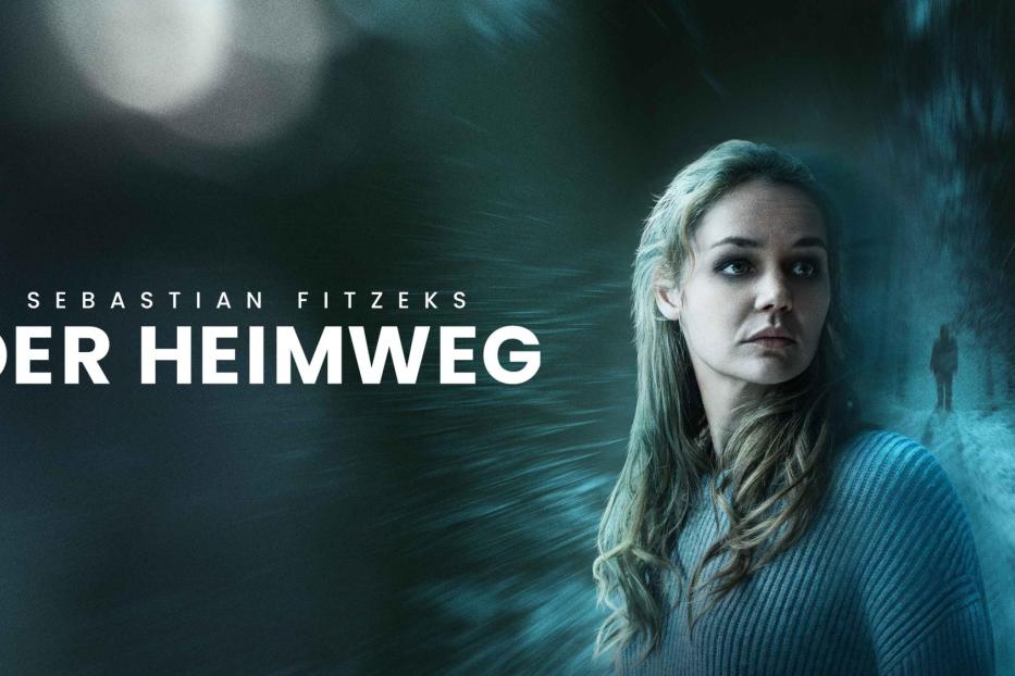 Das Cover des Buches „Der Heimweg“ von Sebastian Fitzek zeigt eine Frau in winterlicher Umgebung.